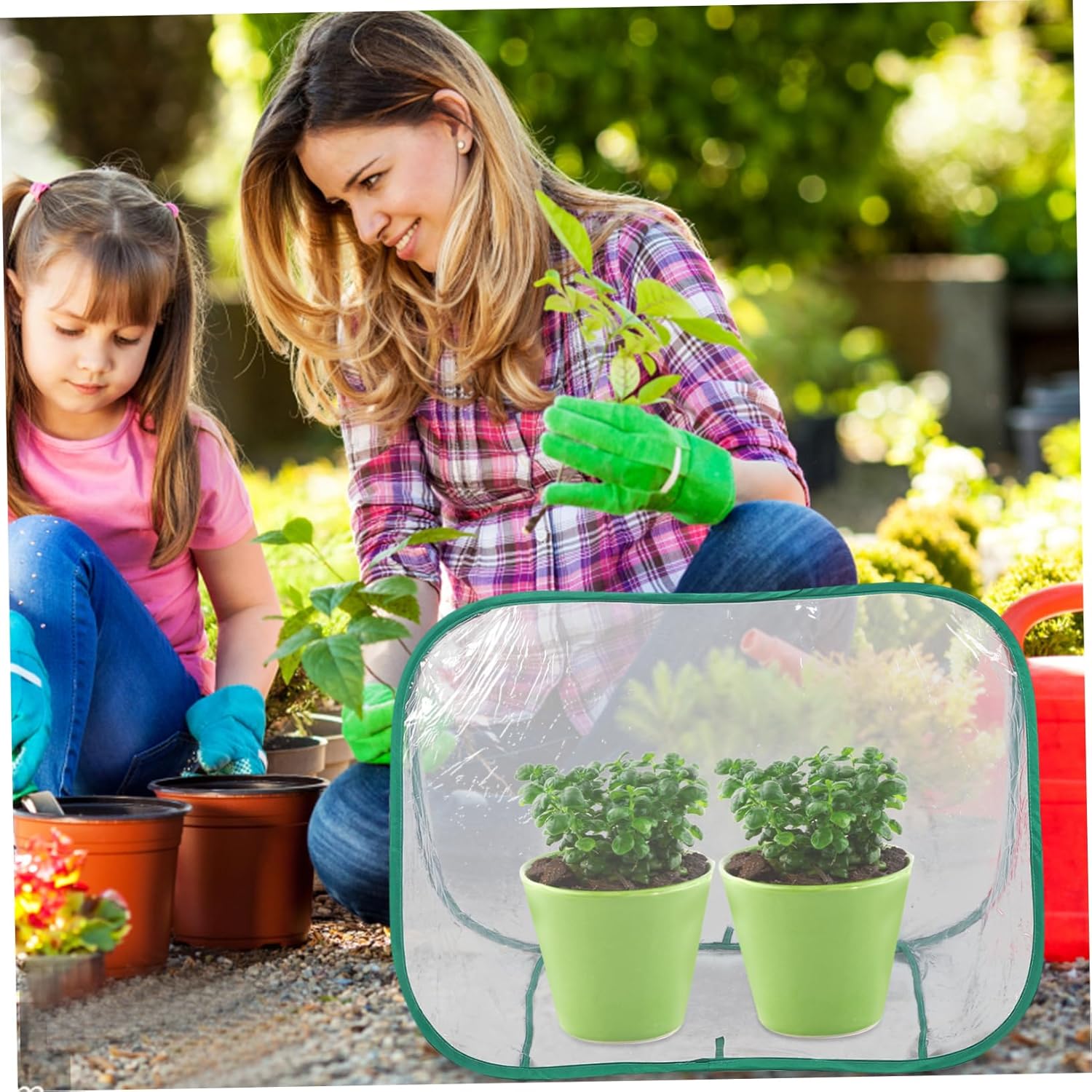 Mini Greenhouse Tent Foldable Portable Plant Shelter for Small Spaces for and Balcony Gardens Easy Setup Without Tools Space-Saving Design for Optimal Growth