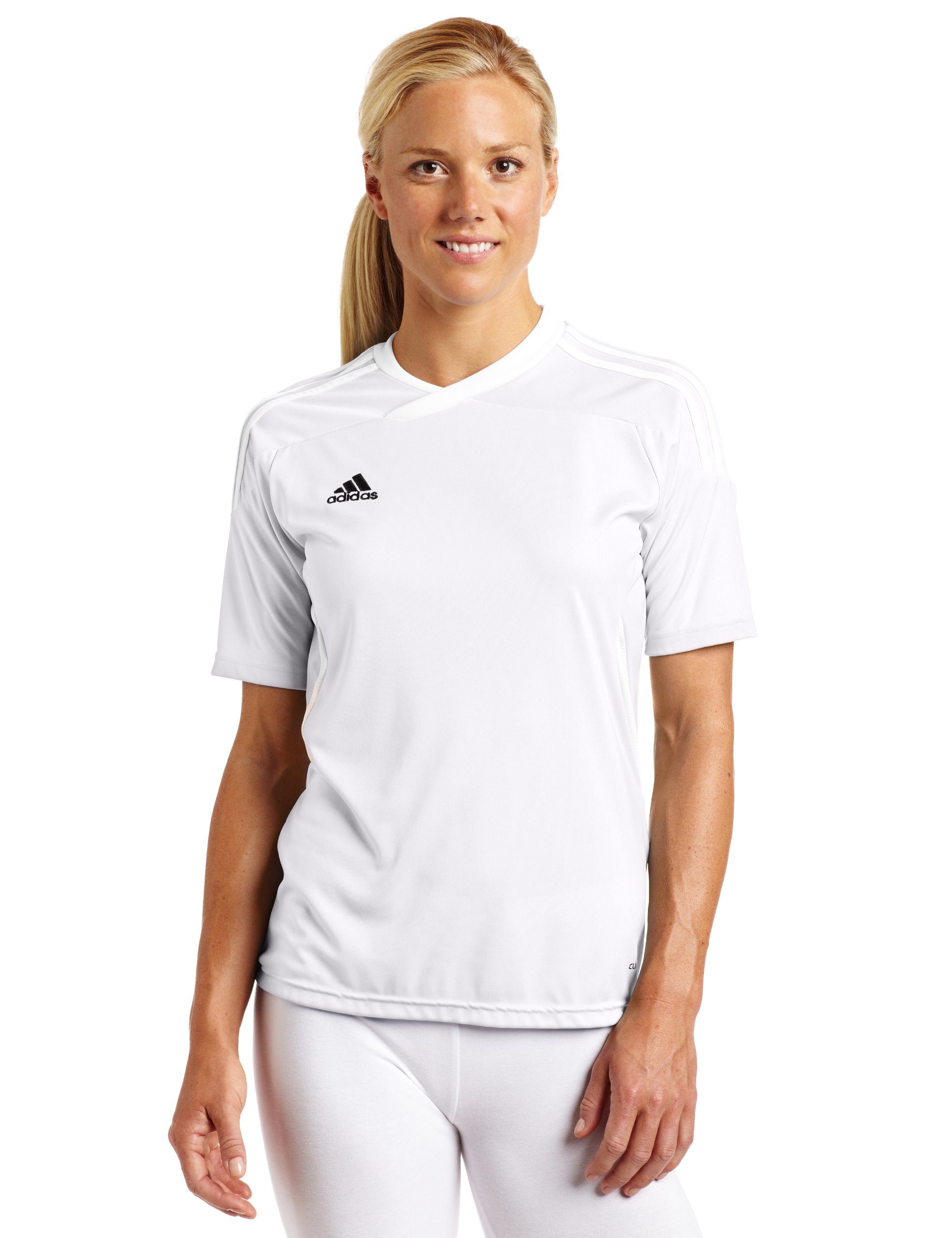 adidas Women's Tiro 11 Short-Sleeve Jersey, White, X-Small
