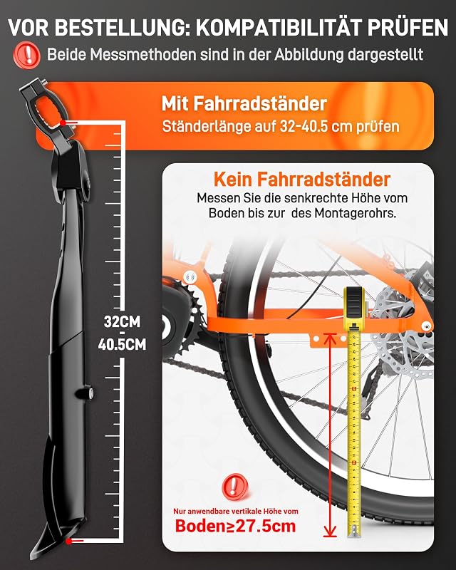 HENMI Állítható Kerékpártámasz 24-29" Méretű Kerékpárokhoz - 45kg Teherbírás, Alumínium, MTB, E-bike, Országúti és Városi Biciklikhez