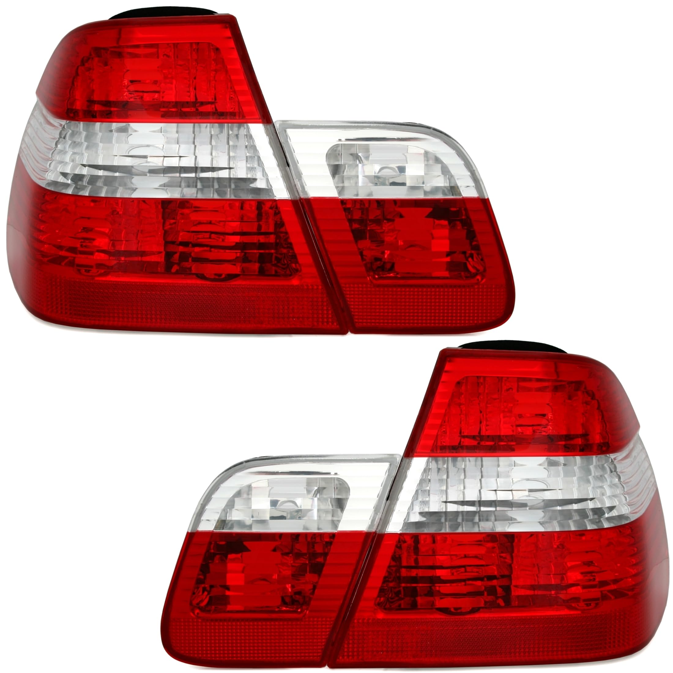 Ad Tuning GmbH & Co. kg 960166 Rã ¼ Ckleuchten set di 3, rosso/colore: Bianco