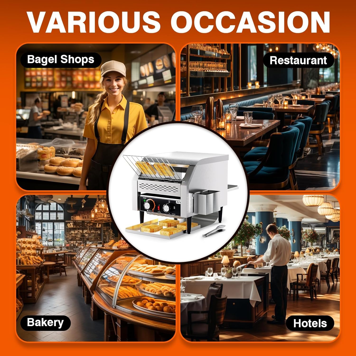 PYY Commercial Conveyor Toaster applications