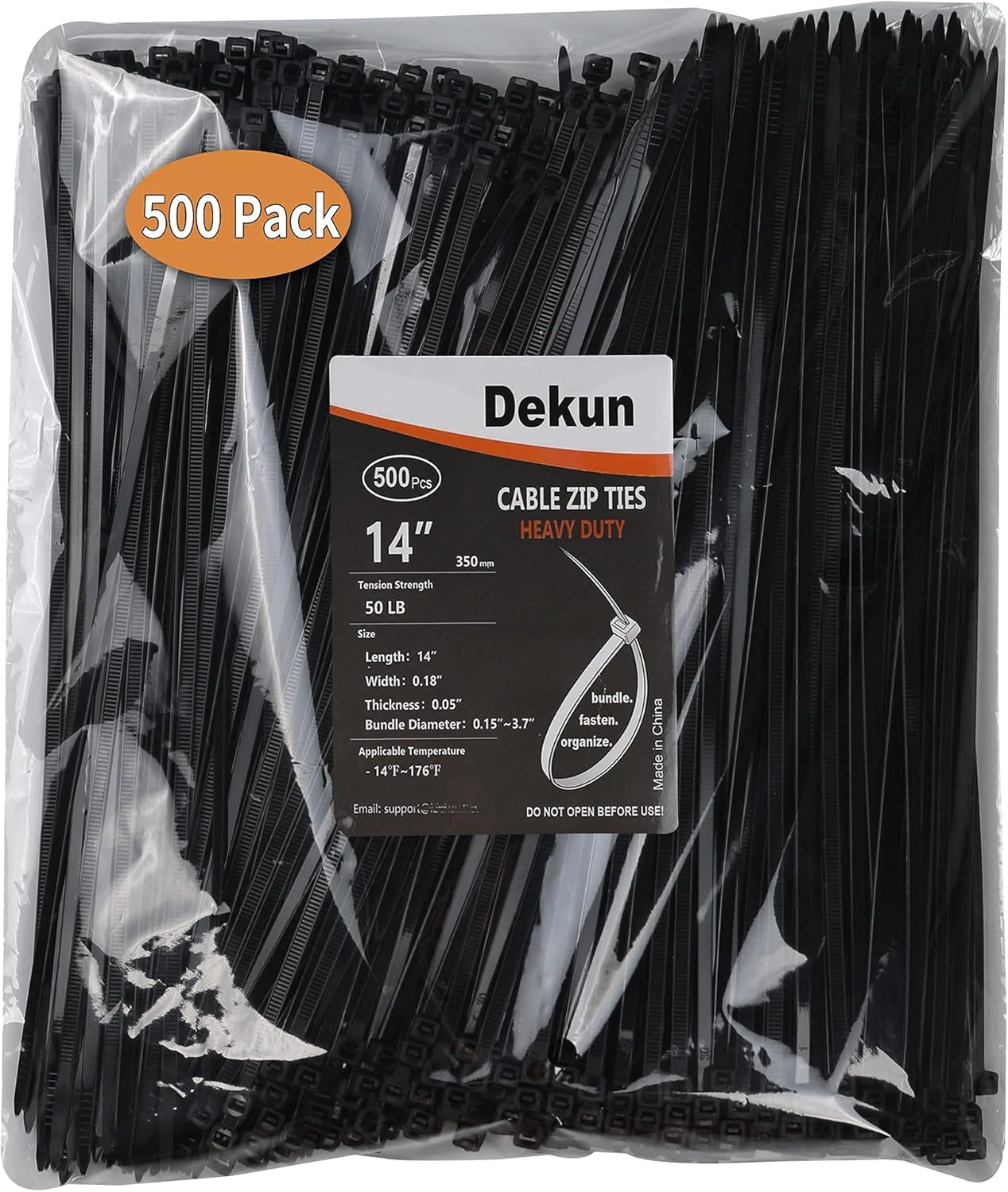 Up To 50% OFF Cable Zip Ties 500 Packs, Dekun 4+6+8+10+12-Inch Long 0.14inch Width Premium Nylon Wire Management Ties, Perfect for Home,Office,Garage and Workshop (Black) Best Cyber Monday 🔥 Cable Zip Ties 500 Packs, Dekun 4+6+8+10+12-Inch Long 0.14inch Width Premium Nylon Wire Management Ties, Perfect for Home,Office,Garage and Workshop (Black)