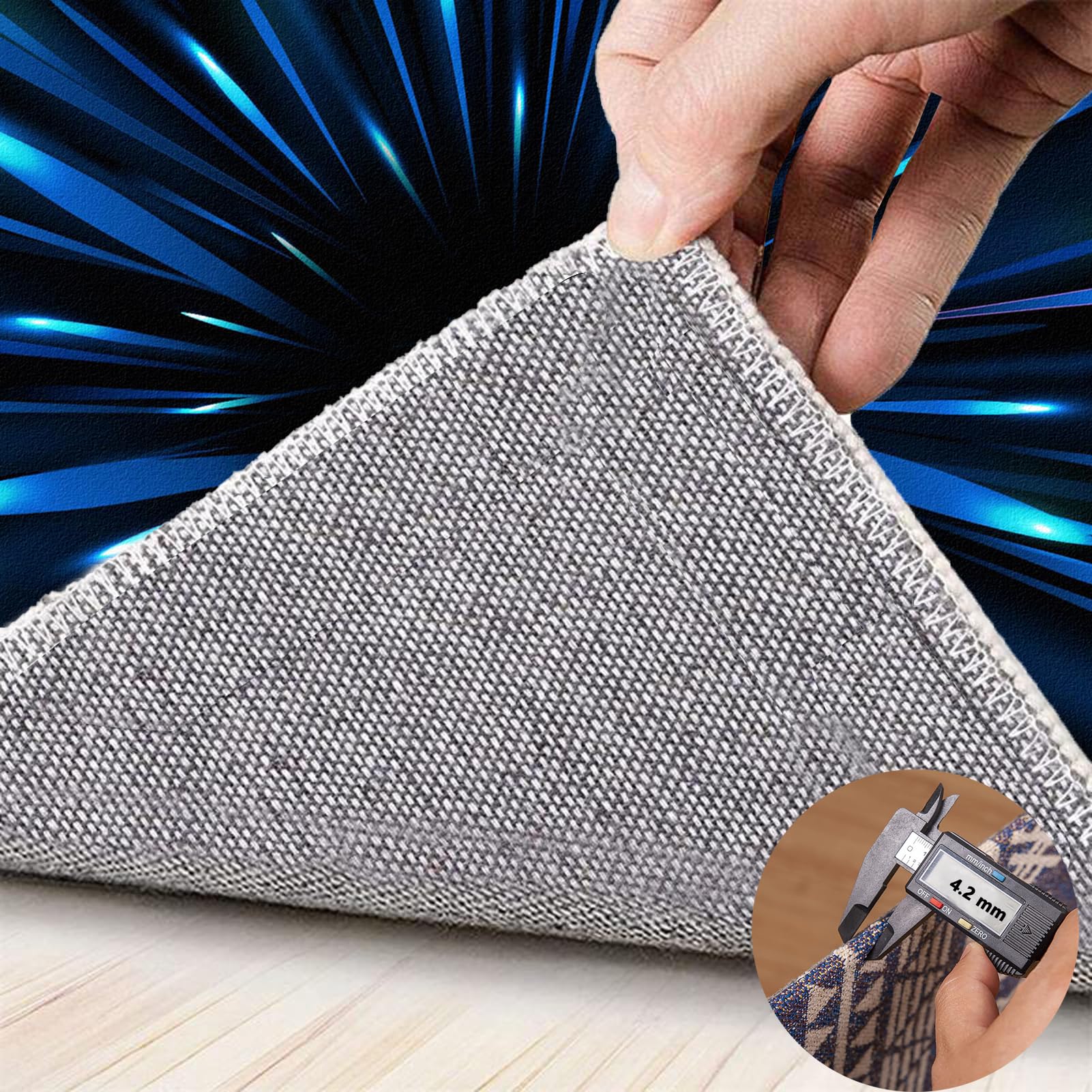 Dywan do krzesła biurowego do gier 100 x 120 cm mata na krzesło biurowe antypoślizgowa twarda podłoga mata podłogowa, mata do siedzenia z kołami, do parkietu i płytek