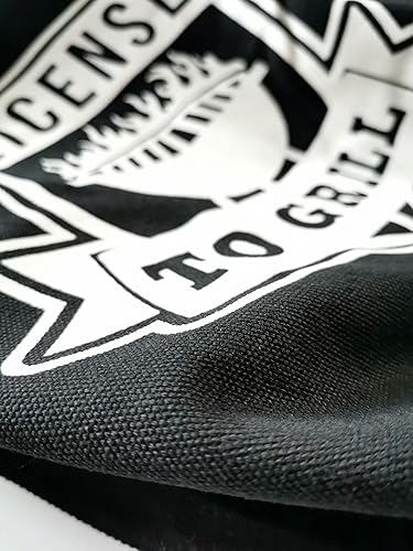 Miniatura 3 de BitimexHome Delantales de barbacoa para hombres con bolsillos, delantal de cocina para hombres, de mezclilla negra, divertido para asar a la