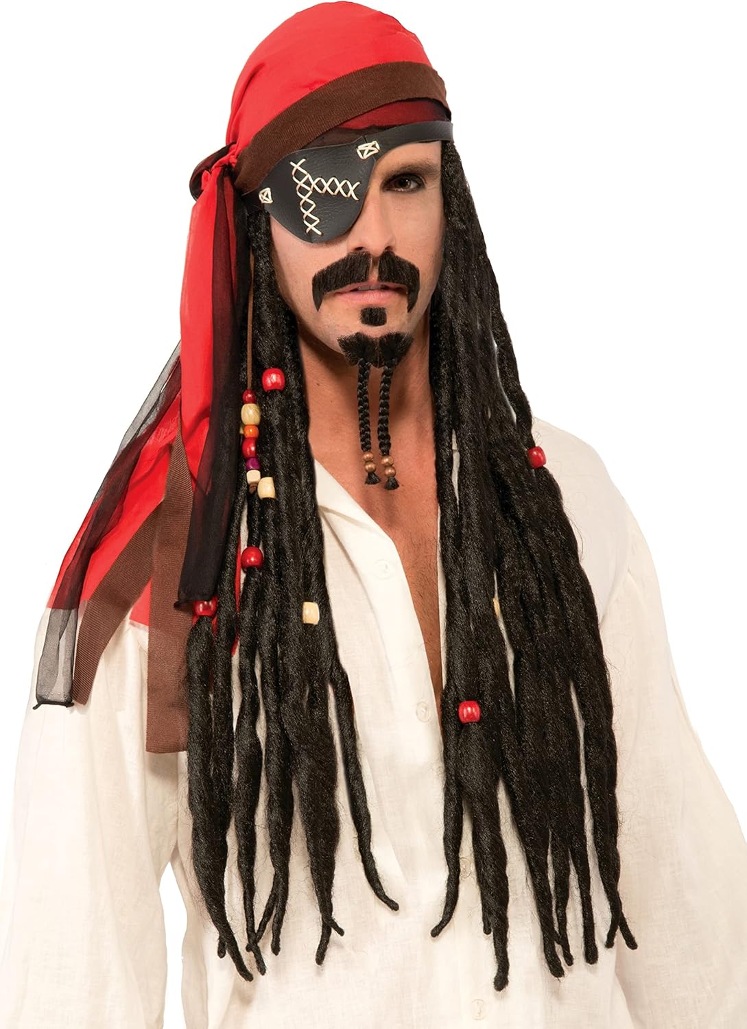 Forum Novelties Men's Standard Wig-Headscarf W/Dreads, Black