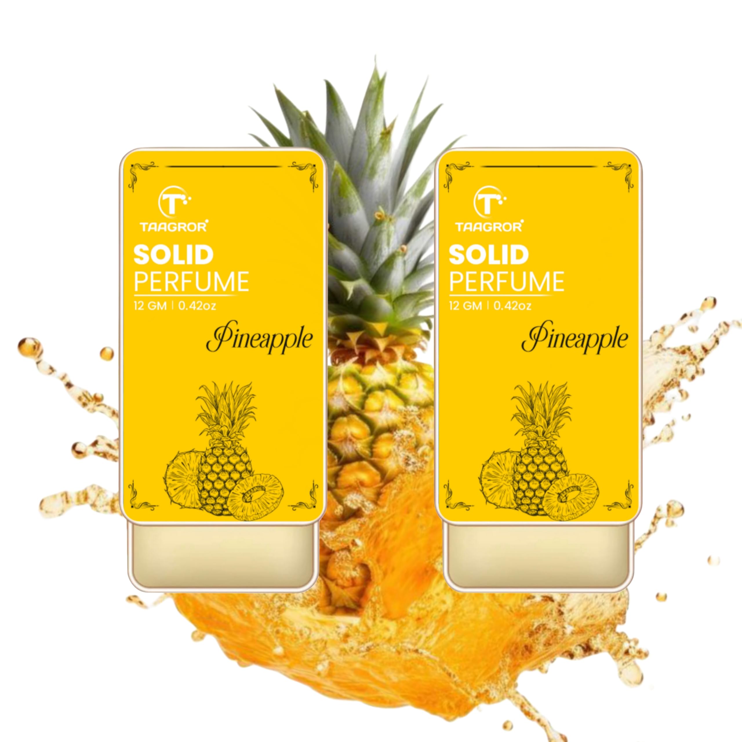 Solid Perfume, Blueberry Blossom, 12gm, 0.42oz, Pack of 2 (Pineapple)-picture-33