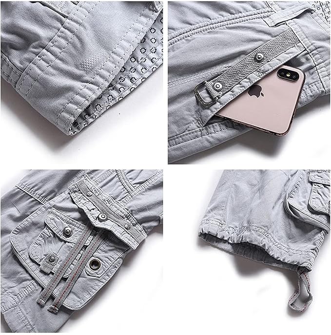 RMK Cargoshorts Herren Short Shorts Bermuda kurze Hose Cargos Gürtel RMK Cargoshorts Herren Short Shorts Bermuda kurze Hose Cargos Gürtel