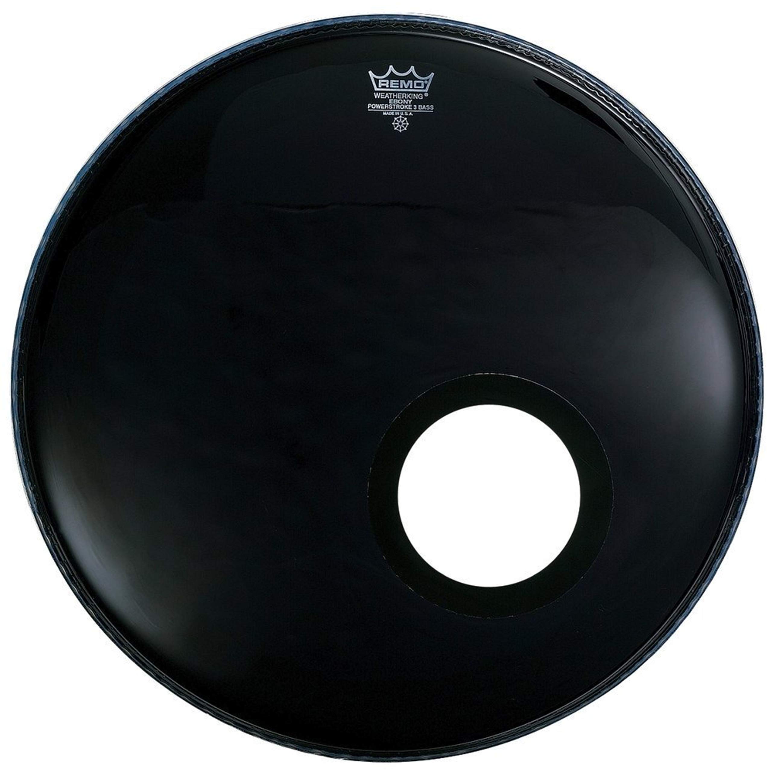 Remo P3-1020-ES-DM Powerstroke P3 Ebony 20-inch Resonant Head