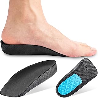 Heel Lift (1 Inch) Height Increase Insoles for Men, Half Shoe Lift Insert, Comfortable