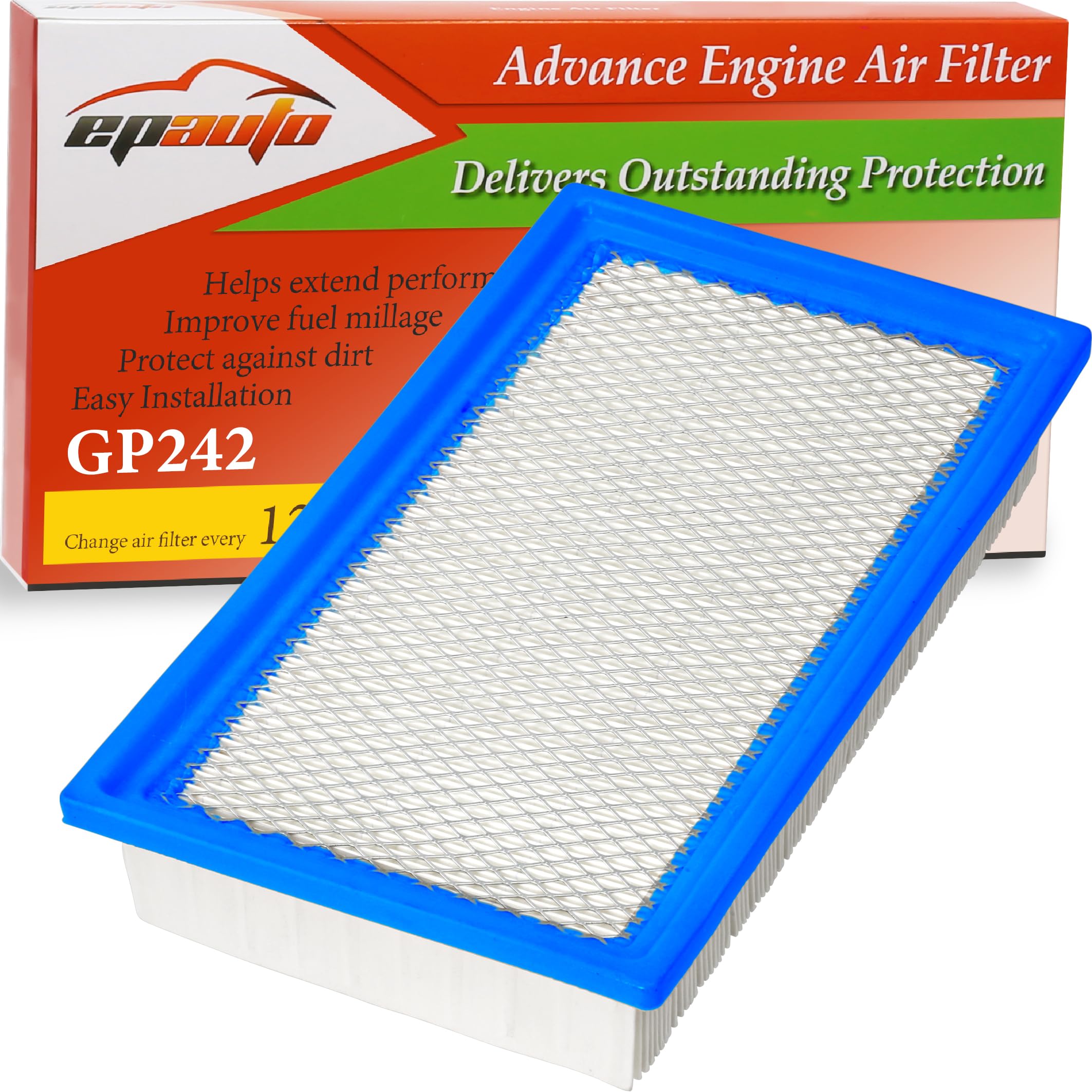 EPAuto GP242 Engine Air Filter