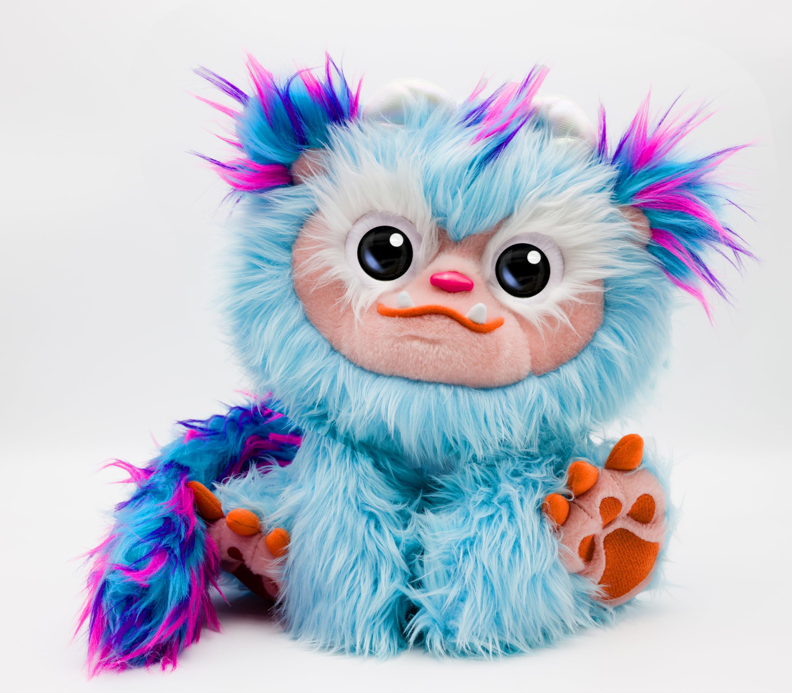 Furlings Rowan – Interactive Plush Bunny Toy with 80+ Sounds & Realistic Reactions | Talking Soft Cuddly Stuffed Animal Pet for Kids Ages 3+ | Perfect Birthday, Blue