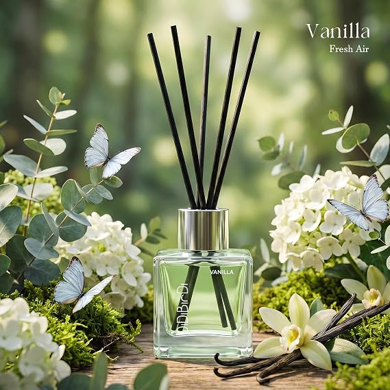 Reed Diffuser Set of 2,Lavender & Vanilla,1.7 Fl Oz×2,Home Fragrance