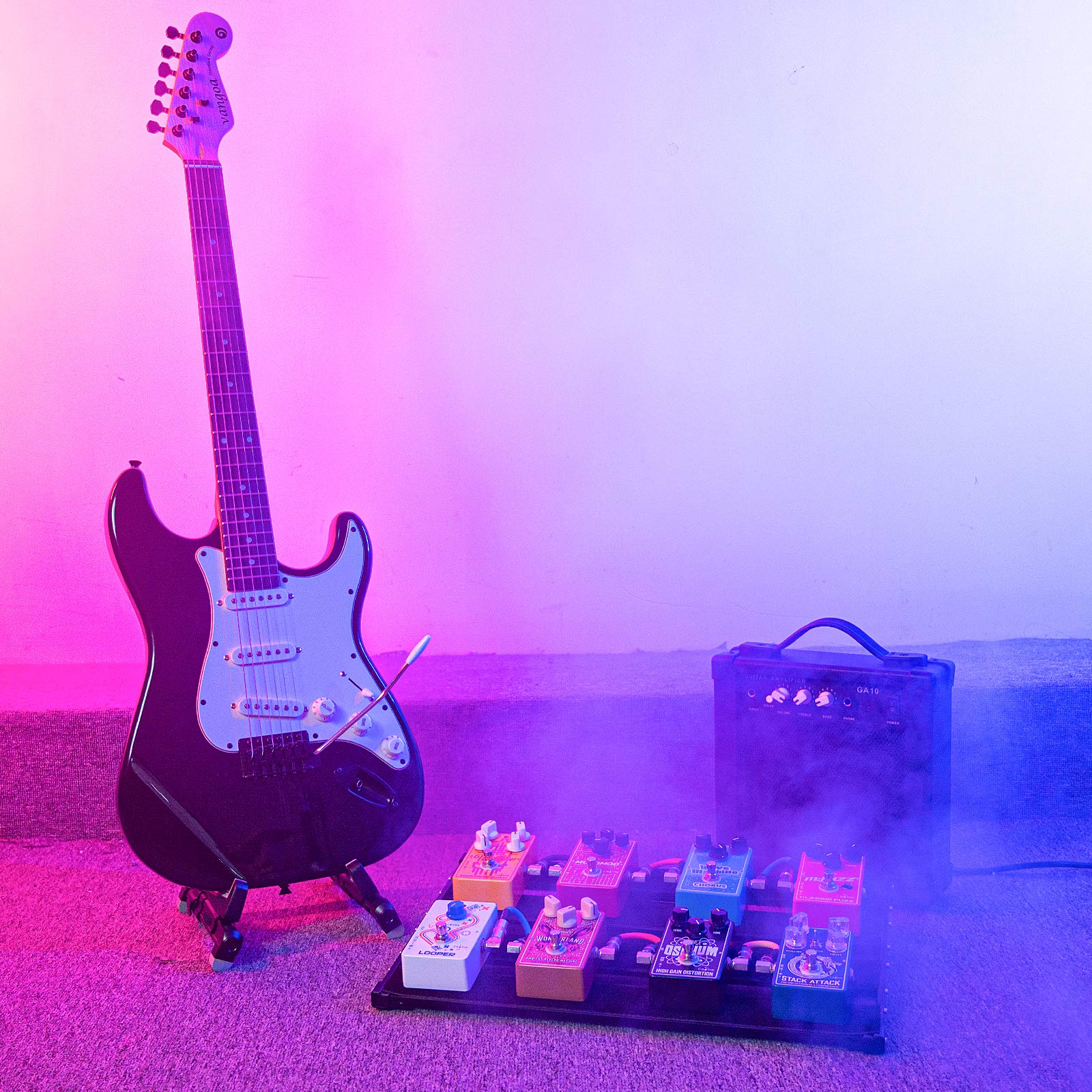 Vangoa Guitar Pedal Board, Aluminum Alloy Ultra Slim 2.4lb Lightweight