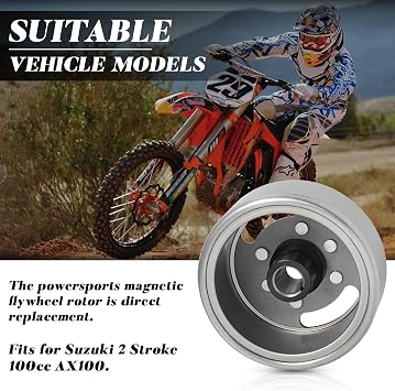 Motorcycle Flywheel Rotor for Suzuki AX100 2 Stroke Engine 100cc