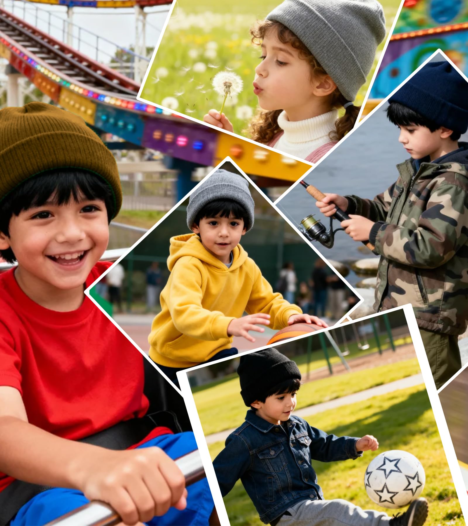 100% Cotton Baby Beanie Toddler Boys Girls Kids Winter Hat Knit Winter Warm Cap Newborn Infant Cuffed Caps