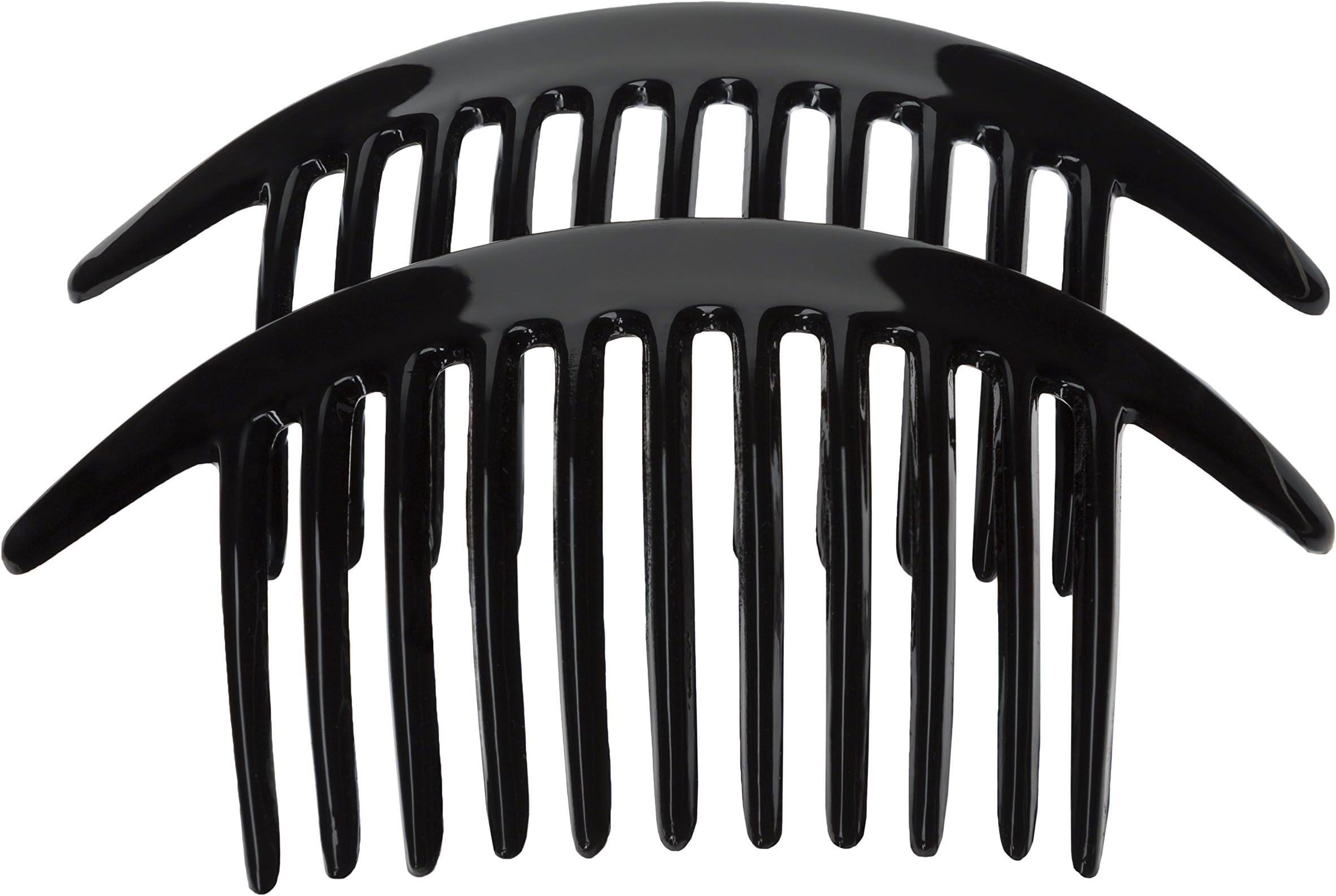 Belle Interlocking Comb Pair - Black