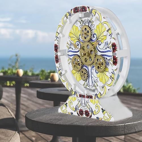 Vista 168 de The Gears - Reloj de pared con engranajes móviles (Vietri, redondo de 36 pulgadas)