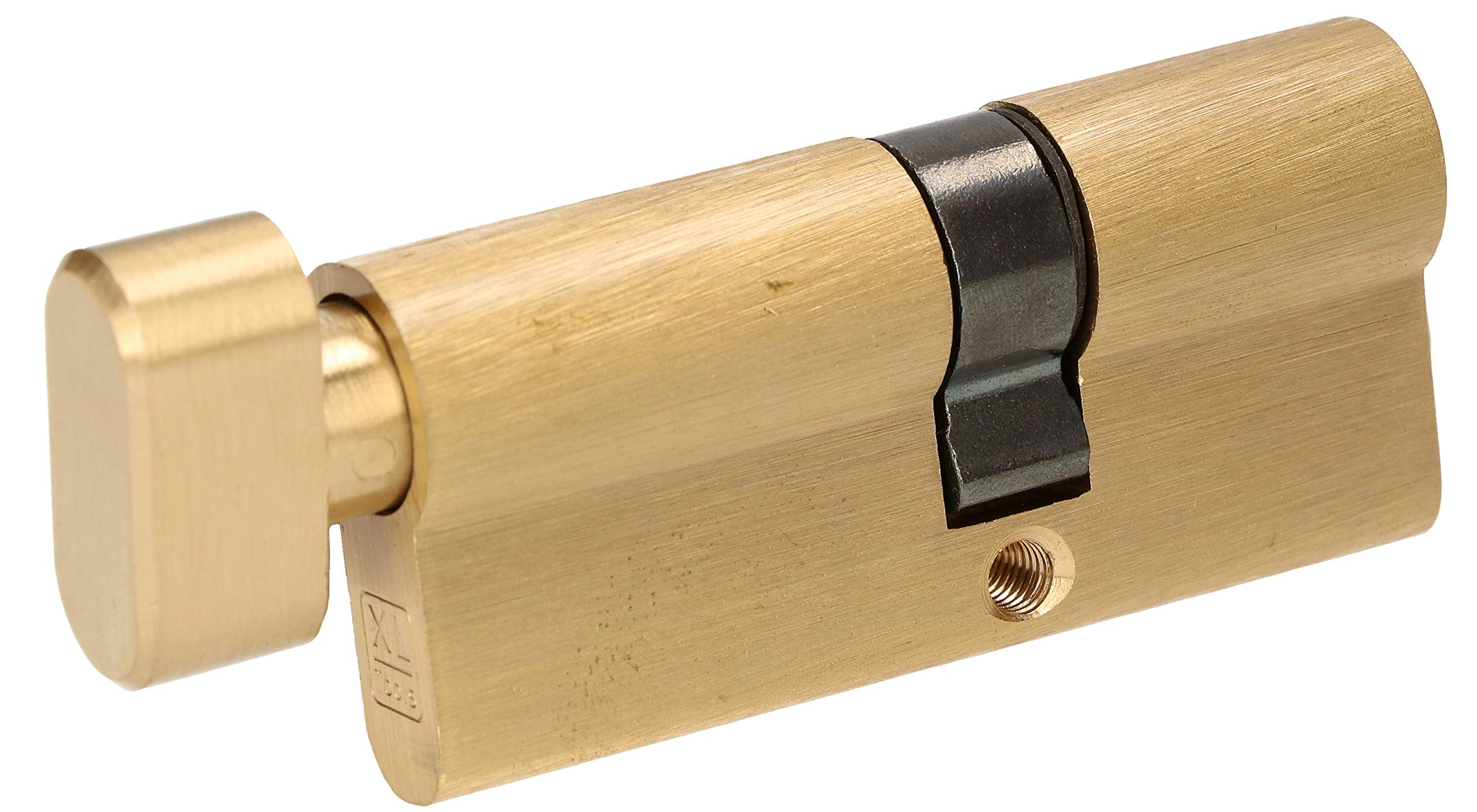 KOTARBAU® Juego de 2 Cilindros de Seguridad 30x40 mm, 5 Llaves, Bombín para Cerradura, Cilindro de Latón para Puertas Interiores y Exteriores, Bombín con Doble Llave + Bombín con pomo, 2 uds