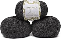 Vista 43 de Juego de 3 madejas 100% de lana de alpaca bebé, peso voluminoso, fabricadas en Perú, celestial suave y perfecto para tejer y tejer a ganchillo