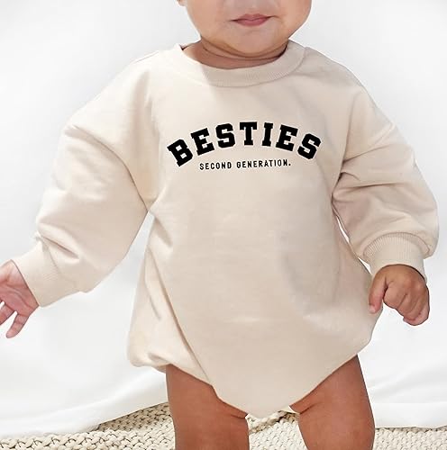 Miniatura 2 de Camisa con estampado de letras de segunda generación para bebé, niña, niño, camiseta con estampado de letras para mejor amiga, camiseta para mamá y