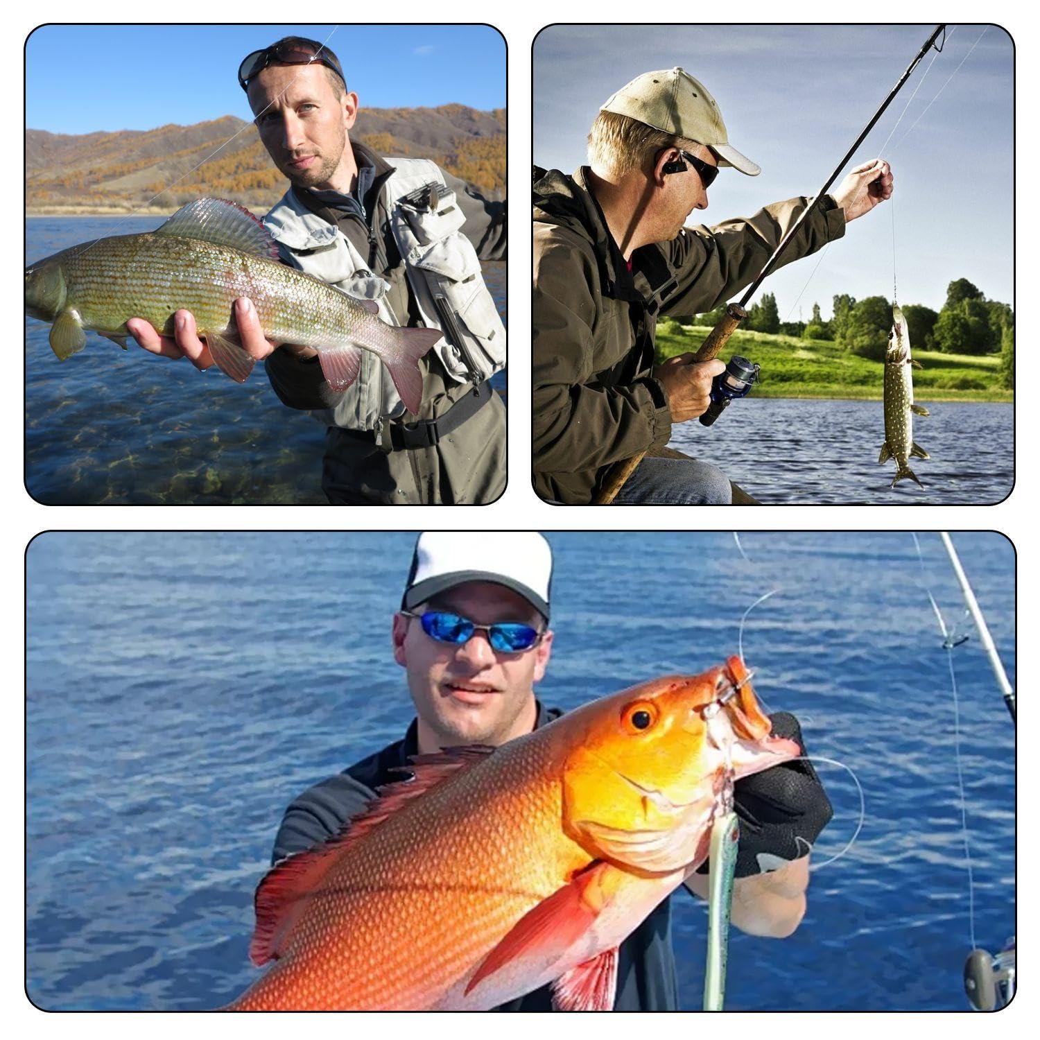 Sedal De Pesca De 2 Piezas, Anzuelos De Señuelo De Metal De 2 Piezas, Sedal De Cebo De Nailon, Sedal De Pesca Elástico, Sedal De Nailon para Pesca, Accesorios De Pesca