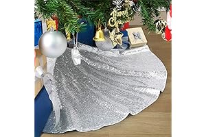 B-COOL Disco Ball Tree Skirt Silver Xmas Tree Ornaments Dress