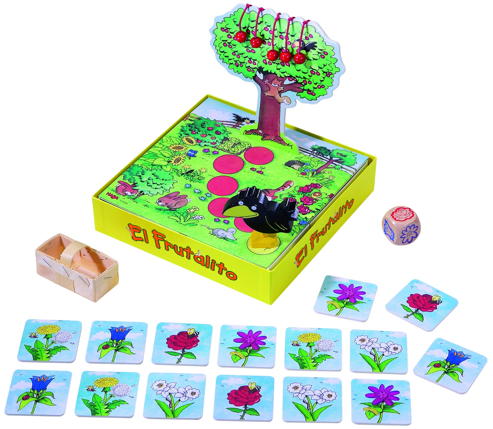 HABA Frucht-ESP Kinderspiel – Spannendes Kirschen-Sammeln Gegen Den Raben