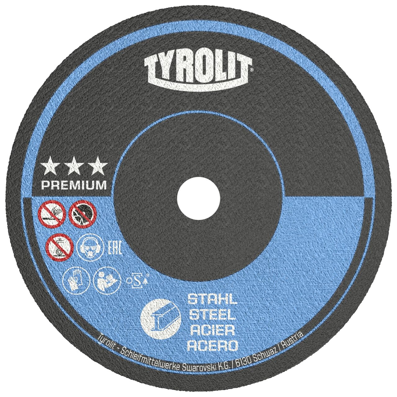 100x disco da taglio Tyrolit dritto 75x1x10 mm A100 PREMIUM acciaio