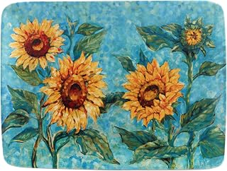 Certified International Golden Sunflowers Oval Platter, 16" x 12"