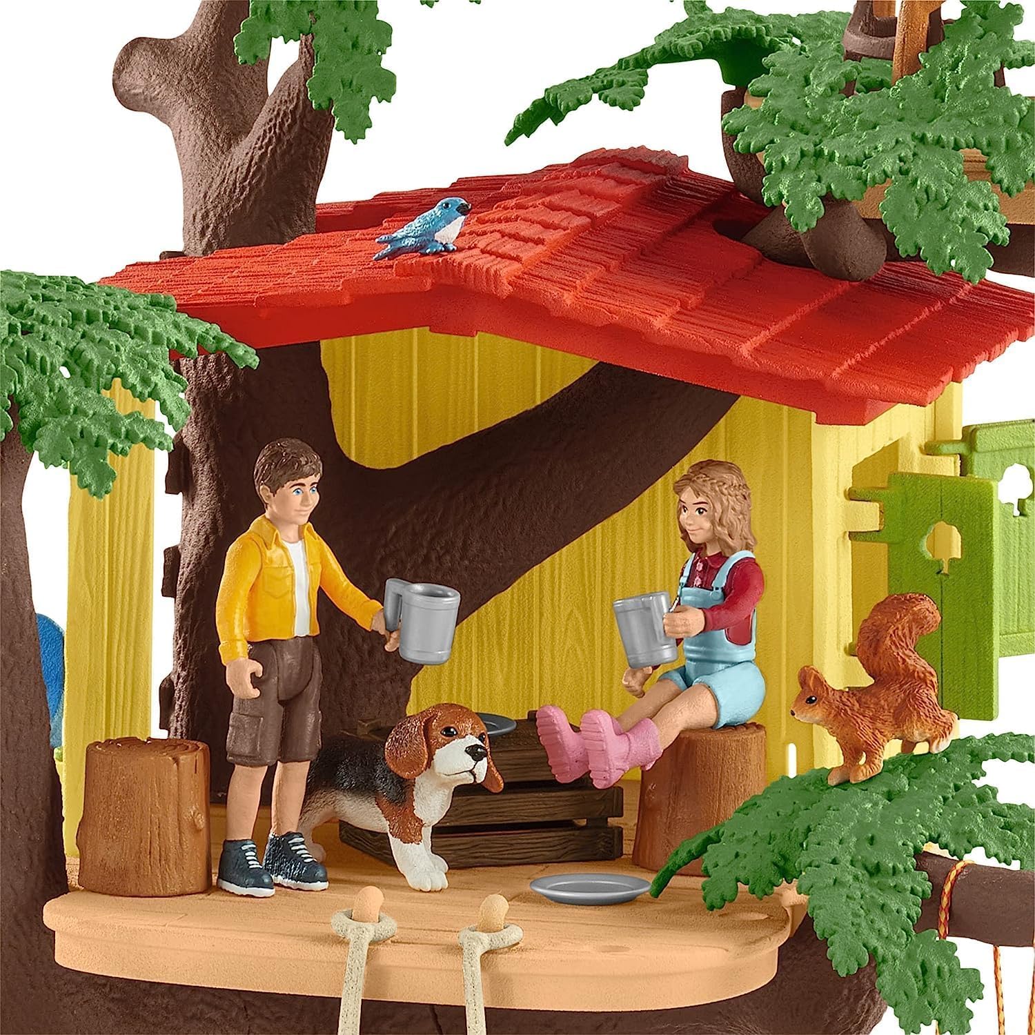 Schleich Farm World | Abenteuer Baumhaus 42408 | 28 Teile | Spielset ab 3 Jahren | Set mit Figuren, vielen Funktionen und zahlreichem Zubehör | schleich Bauernhof Spielfigur