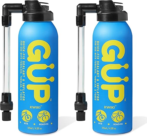 (GÜP Kwiki) Sellador e inflador de neumáticos de fijación rápida para bicicleta de montaña, carretera, ciclocross, grava sella y reparación de