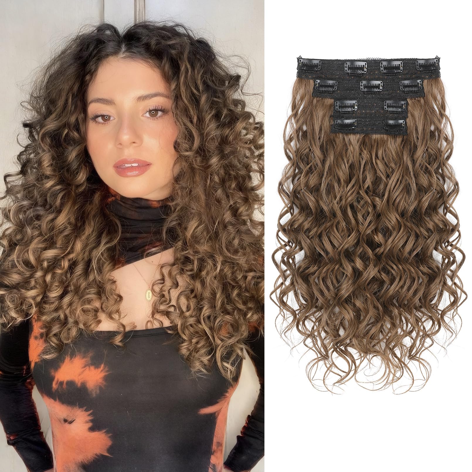 REECHO Curly Hair Extensions