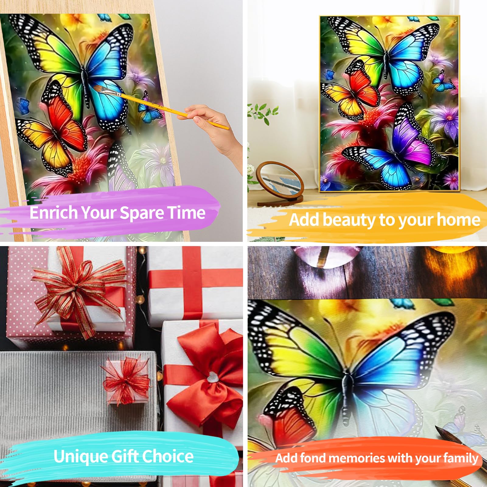 YALKIN Paint by Numbers Kits for Adults Painting by Number Kits On Canvas,Without Frame DIY Color Oil Painting Acrylic Paints,Home Wall Decor 16x20in/40x50cm - Image 7