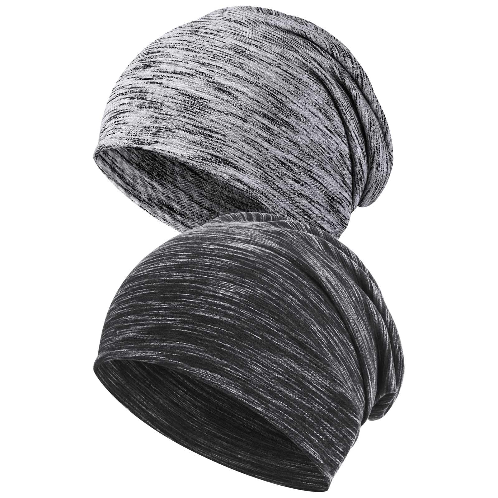 flintronic 2-pak czapka beanie, czapka z czaszką dla mężczyzn i kobiet, paski luźne czapki do domu, szkoły i biura oraz aktywności na świeżym powietrzu