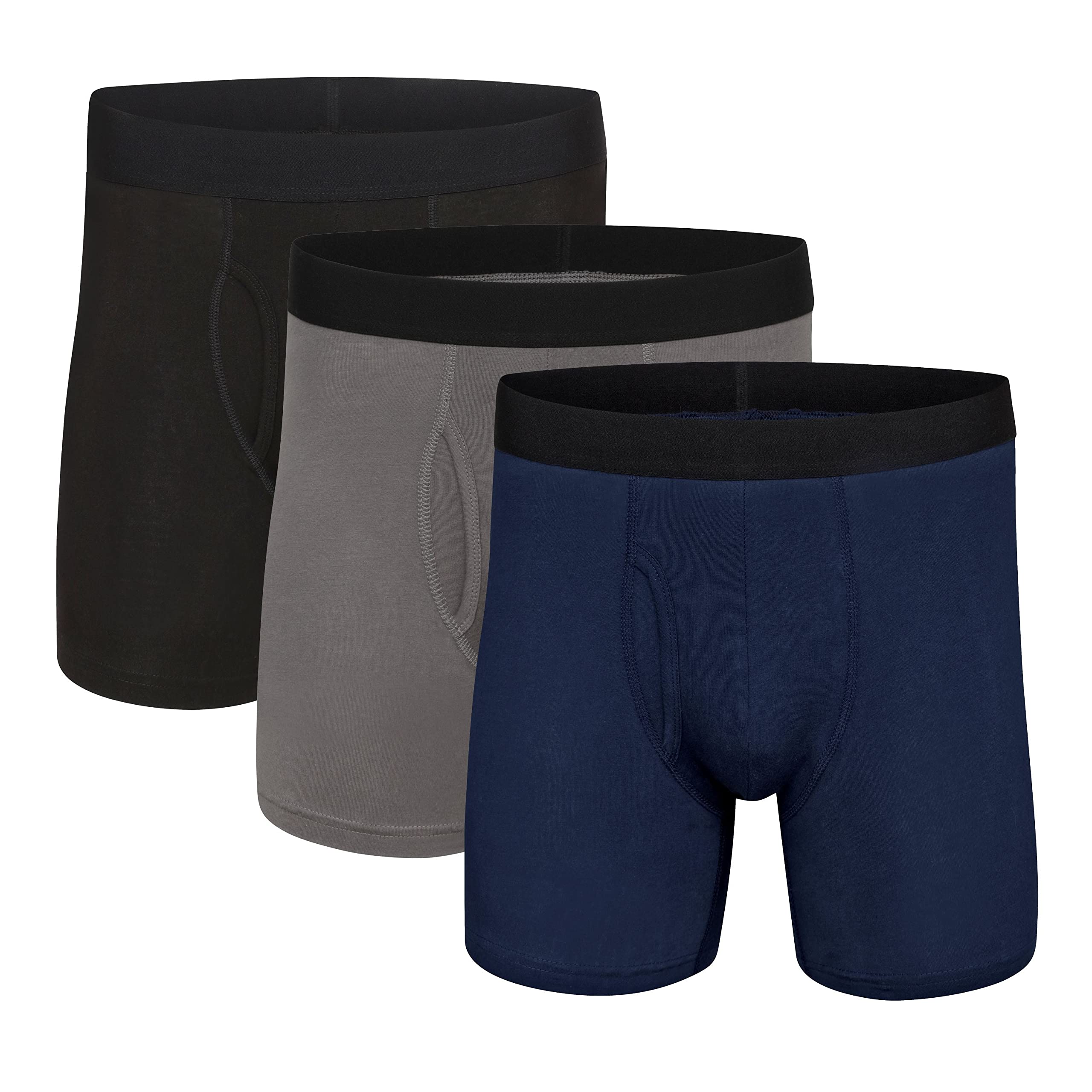 MALLARY BY MATTHEWMen's 5" Performance Boxer Briefs (3 Pack)