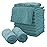 MOONQUEEN Microfiber Facial Cloths Fast Drying Washcloth 12 Pack - Premium Soft Makeup Remover Cloths - Teal