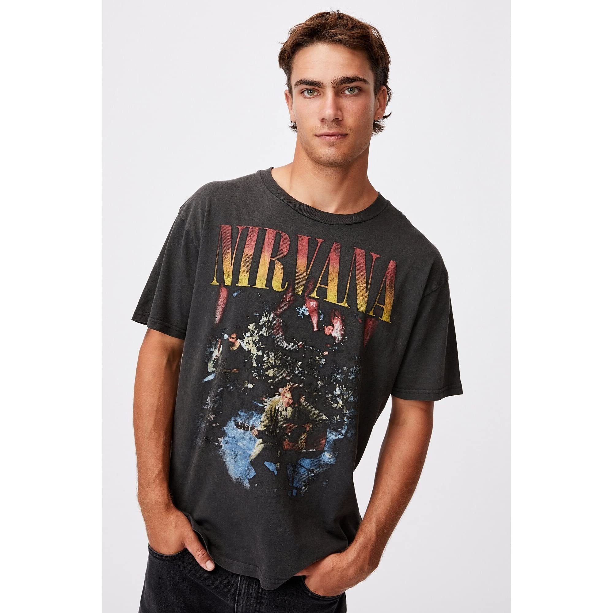 Nirvana Amplified Collection - Unplugged in New York Homme T-Shirt Manches Courtes Anthracite