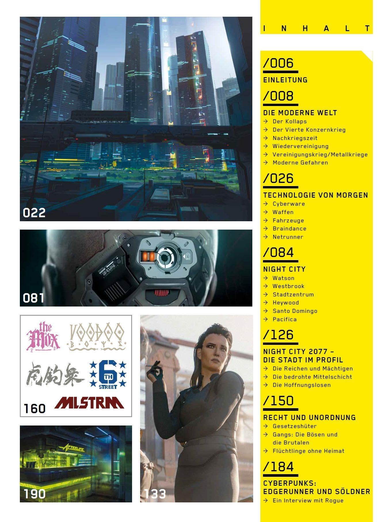 Die Welt von Cyberpunk 2077: Das Buch zum Game
