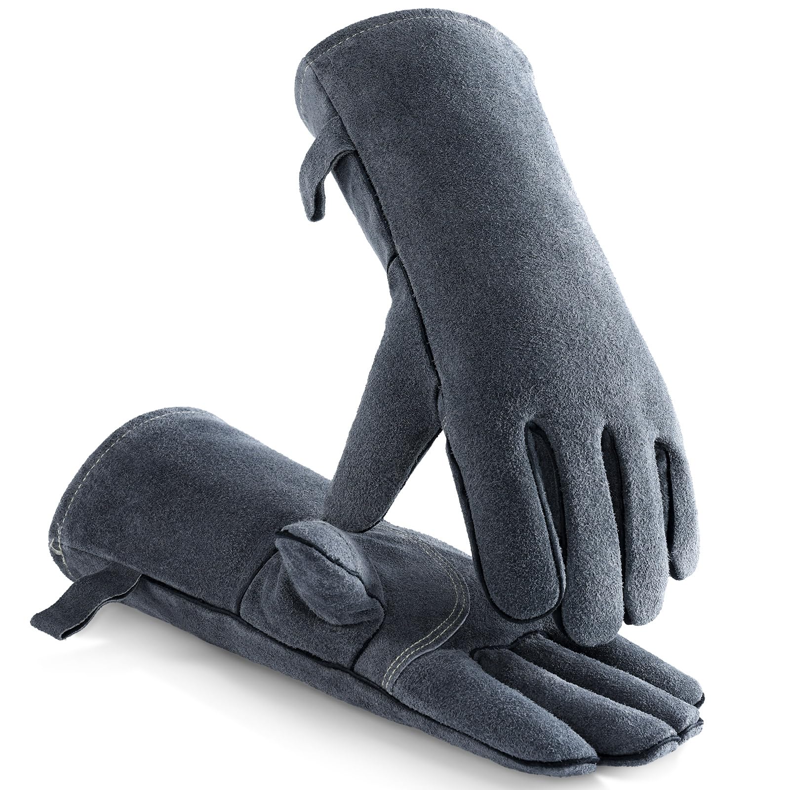 by GLAD Hand GOODLIGHT VELVET ケンコバ RUDO Kinco Suede Cowhide with Double-Palm Gloves & Safety Cuff | Gemplers