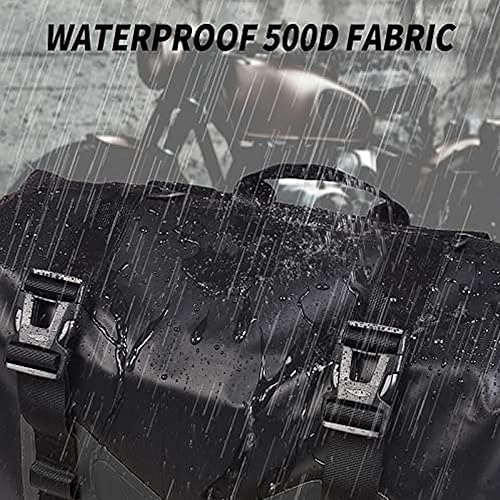 Miniatura 4 de Alforjas impermeables para motocicleta - Bolsas de equipaje para motocicleta de 50L para viajes en motocicleta - Bolsas tipo alforjas desmontables -