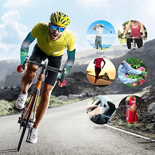 Miniatura 7 de WELLDAY Flower Dragonfly Gardening Sleeves with Thumb Hole Farm Sun Protection Arm Sleeves for Women Men