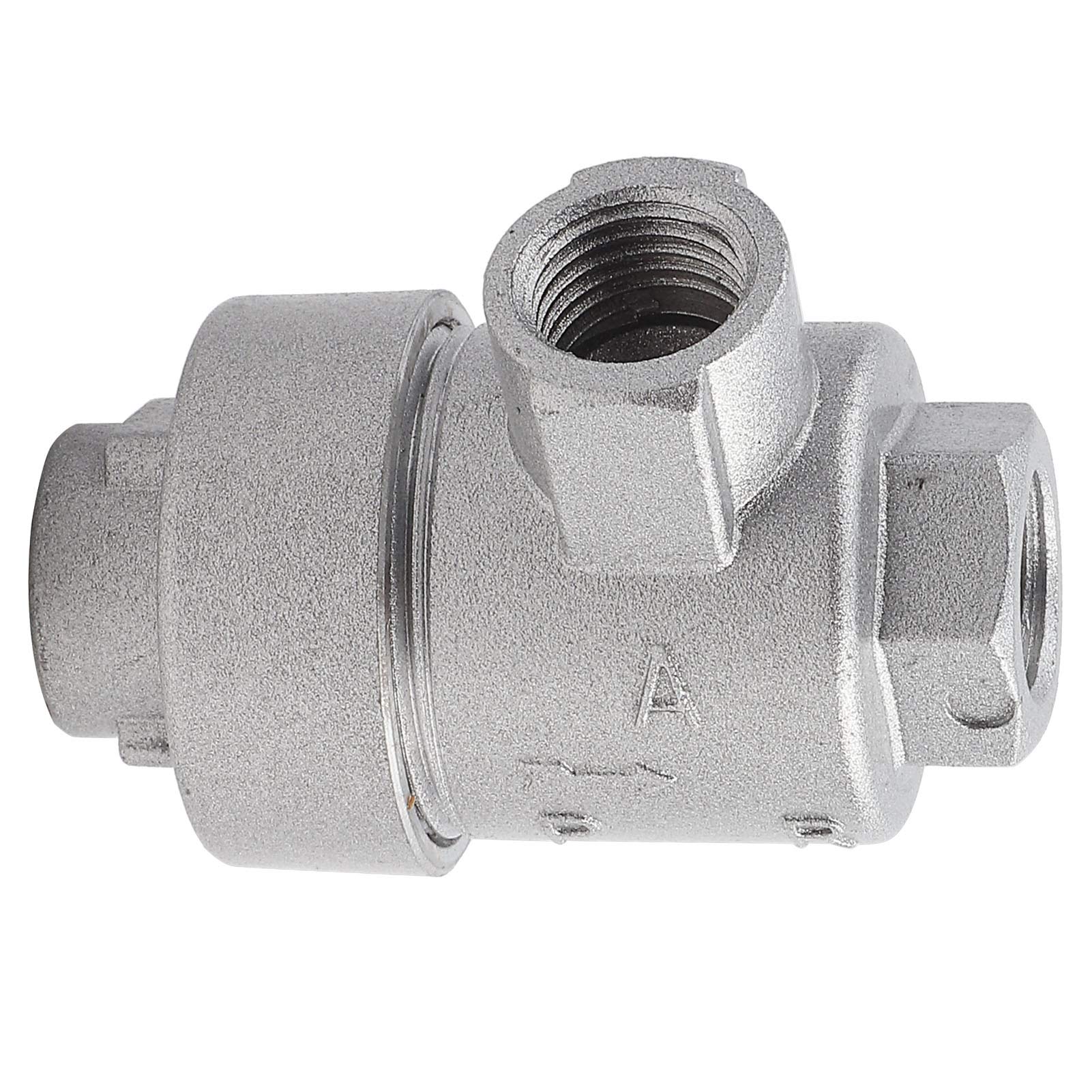 Échappement rapide pneumatique, soupape de décharge, accessoire de remplacement de soupape de tuyau d'air d'échappement rapide à sens unique en aluminium BSPT fileté 1/4 "
