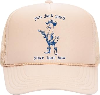 لقد ارتديت للتو قبعة سائق الشاحنة الأخيرة من Haw | Cowboy Cowgirl Funny Meme Cute Girly Trendy | قبعة Snapback فاخرة للرجال والنساء