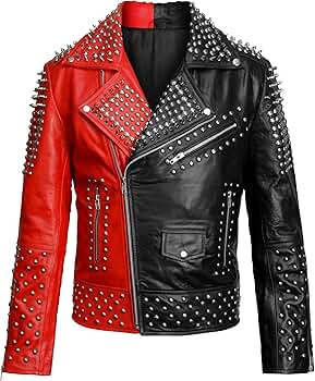 LP-FACON Mens Spike Motorcycle Punk Rock World Studded Retro
