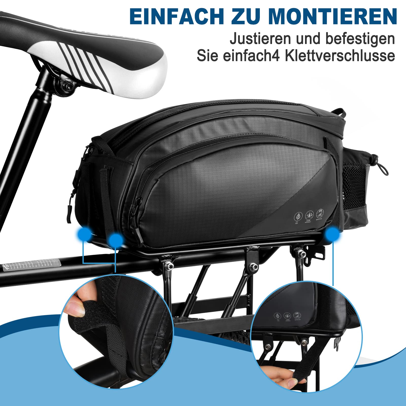 toptrek Torba na bagażnik rowerowy 12 l