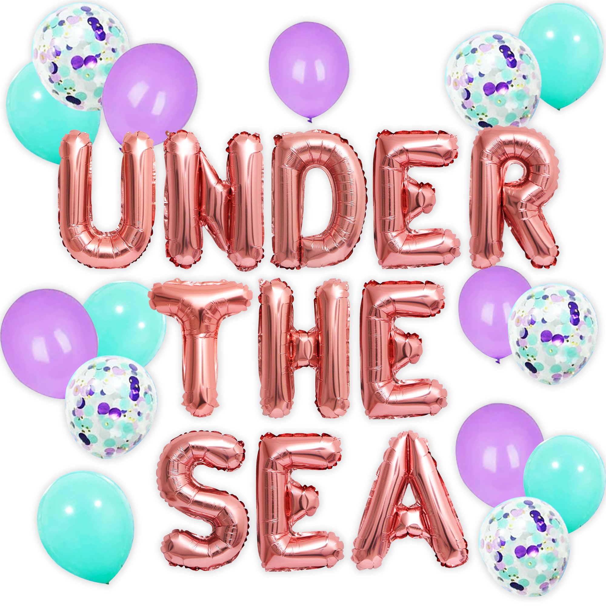 LaVenty Under The Sea Party Decorations Under The Sea Balloons Backdrop Bachelorette Decorations Mermaid Party Decorations