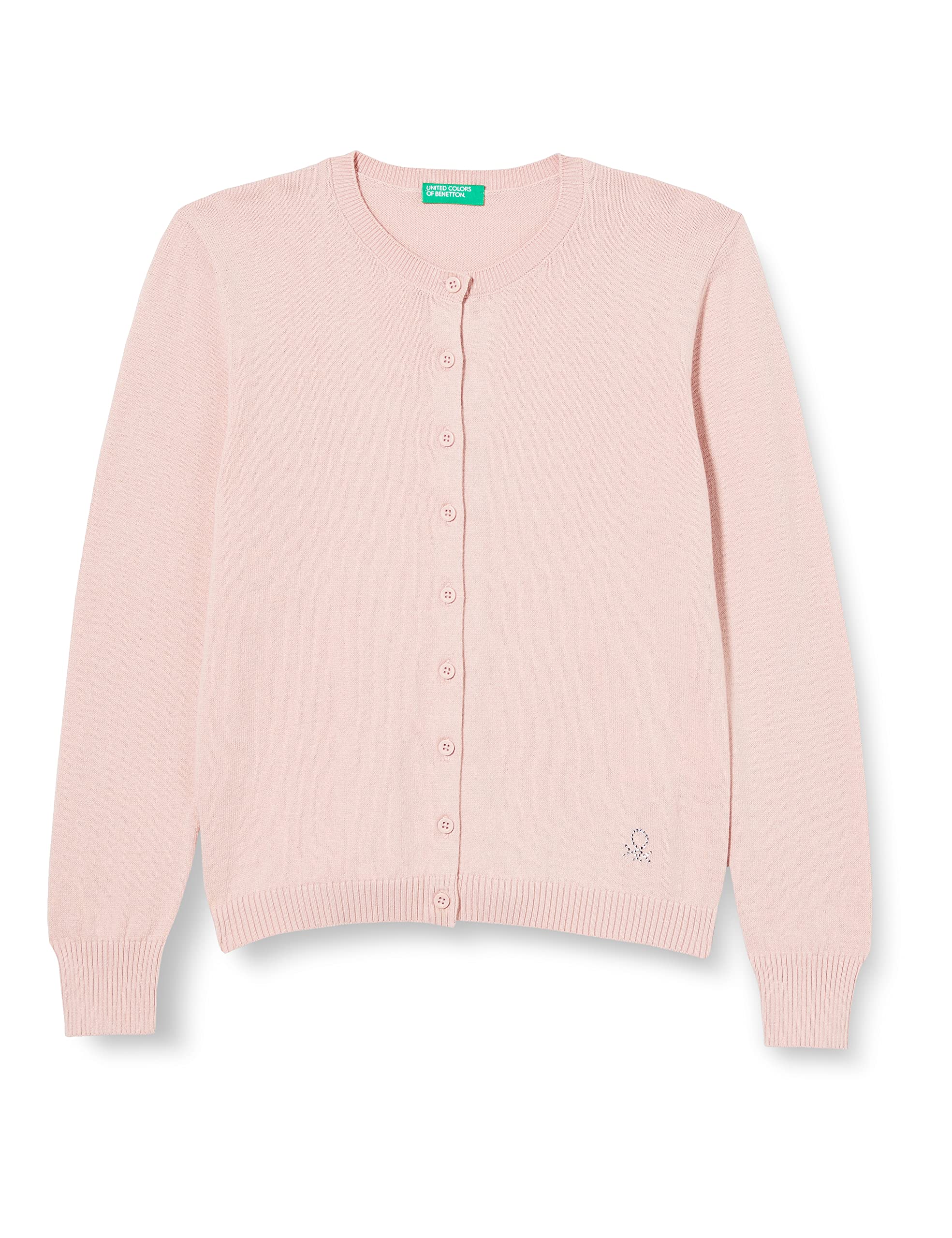 United Colors of Benetton Girl's Maglia COREANA M/L 11AZC500B Cardigan Sweater, Lilla 1L8, S