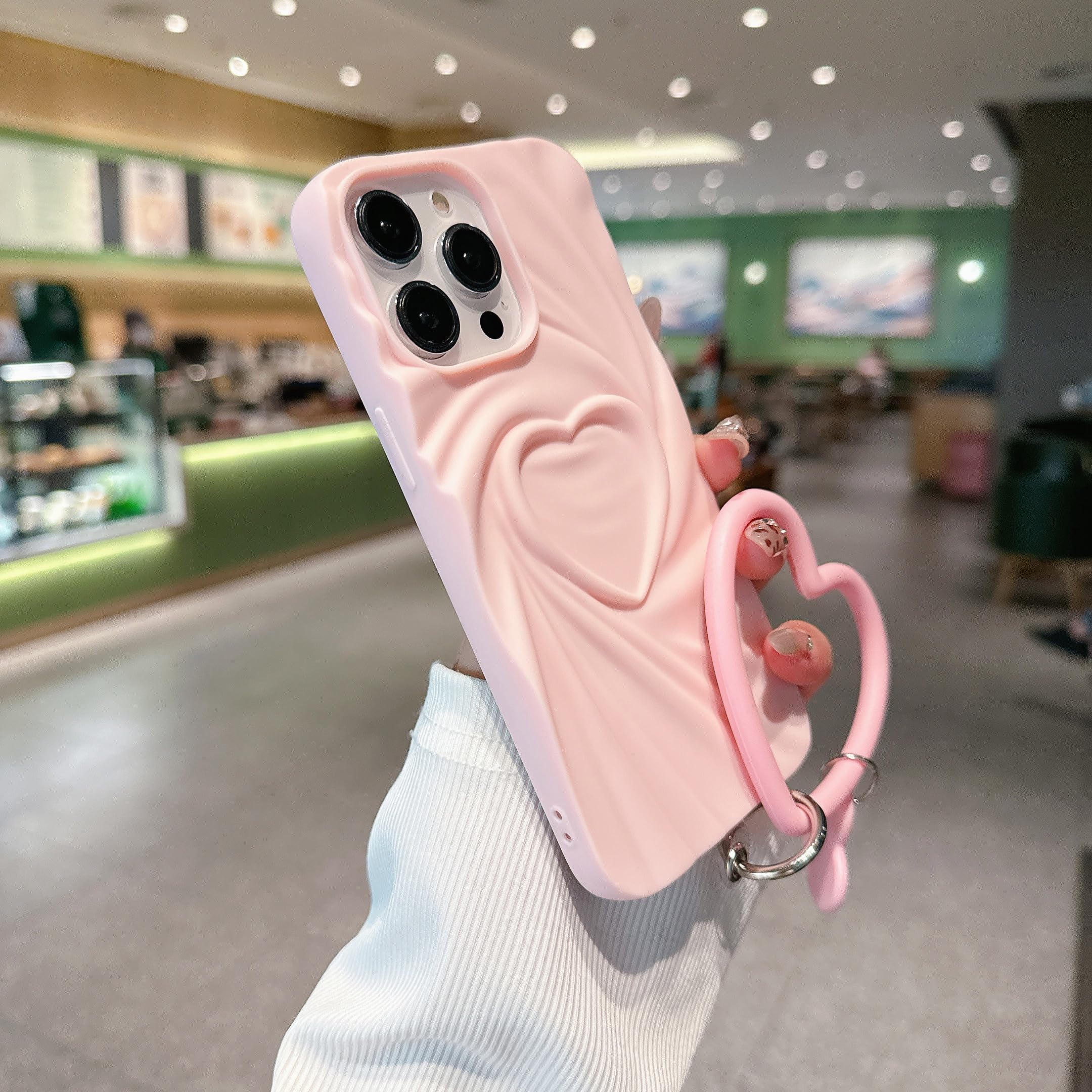 Amazon.com: FXFOOT Lovely 3D Heart Phone Case for iPhone 16 Pro