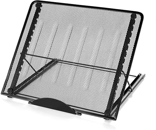 Soporte grande de 13.4 x 11.6 pulgadas, caja de luz ajustable ventilada, soporte de almohadilla para computadora portátil, soporte de seguimiento