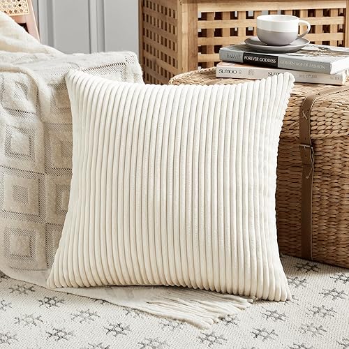 Miniatura 8 de Fancy Homi Juego de 4 fundas de almohada decorativas lumbares bohemias de 12 x 20 pulgadas para sofá y cama, decoración moderna y estética del